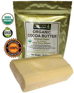 Raw Cocoa Butter - CERTIFIED ORGANIC Pure & Natural